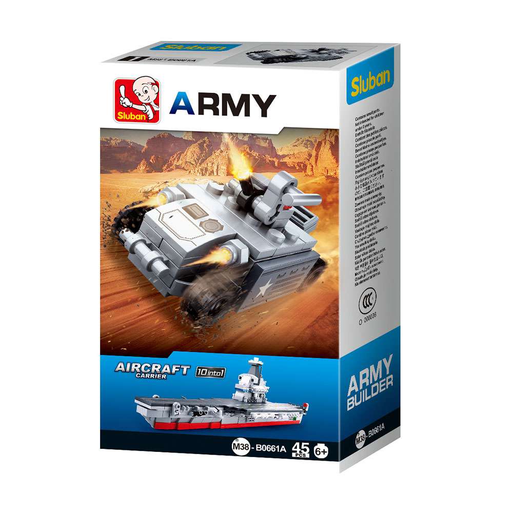 Army 10 em 1 Tanque 52 peças